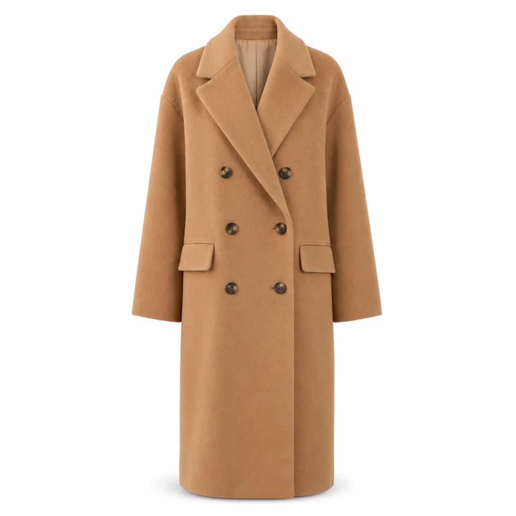 Camel Oversized Wool Coat